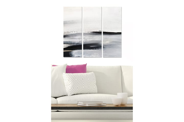 CANVASTAVLA Abstract 3-pack Flerfärgad 20x50 cm - Inredning & dekor - Tavlor & konst - Poster & print