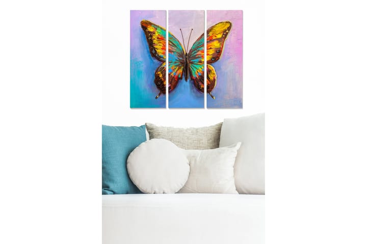 CANVASTAVLA Animal 3-pack Flerfärgad 20x50 cm - Inredning & dekor - Tavlor & konst - Poster & print