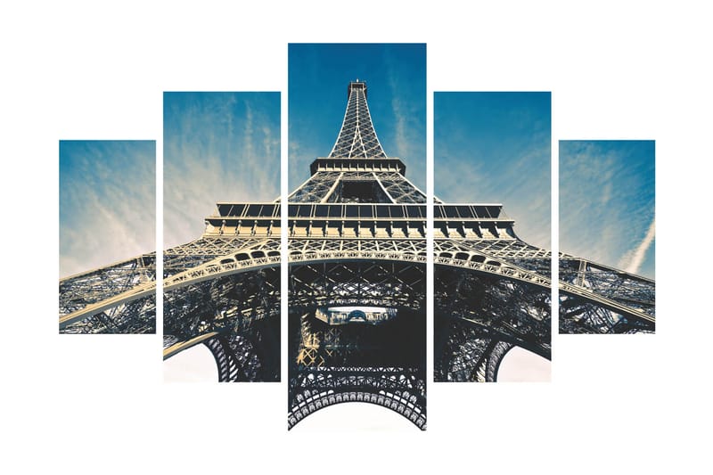 CANVASTAVLA City Paris 5-pack Flerfärgad 56x20 cm - Inredning & dekor - Tavlor & konst - Poster & print