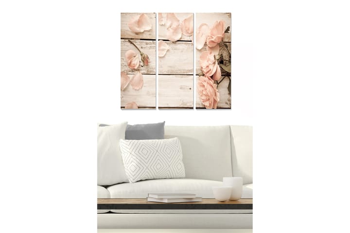 CANVASTAVLA Floral 3-pack Flerfärgad 20x50 cm - Inredning & dekor - Tavlor & konst - Poster & print
