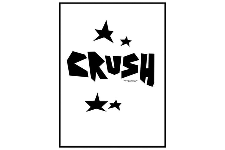 Poster Crush Vit|Svart 40X30 - Finns i flera storlekar - Inredning & dekor - Tavlor & konst - Poster & print