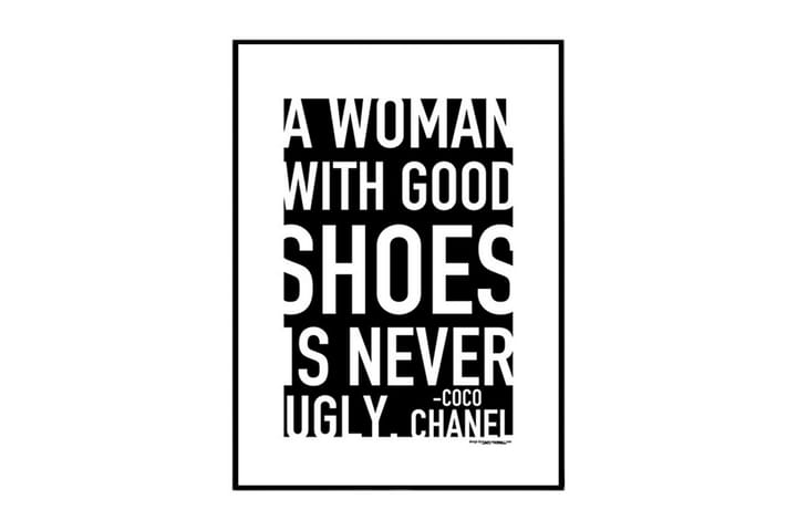 Poster Good Shoes Vit|Svart 100X70