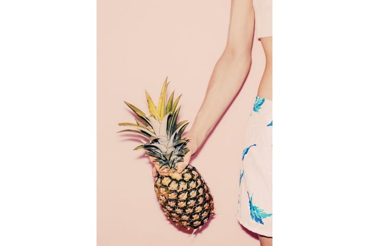 Poster Pastel Pineapple 2 Flerfärgad|Beige 50X70