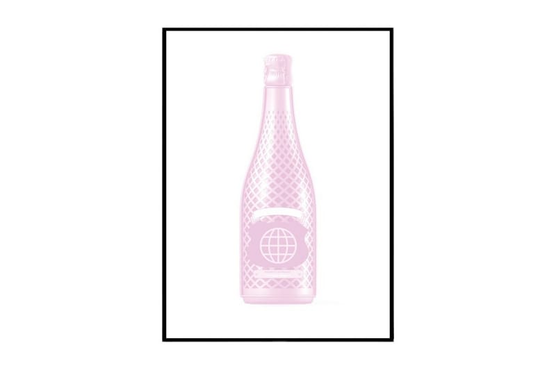 Poster Pink Champagne Rosa 40X50