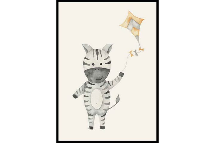 Zebra Kite - Finns i flera storlekar - Inredning & dekor - Tavlor & konst - Poster & print