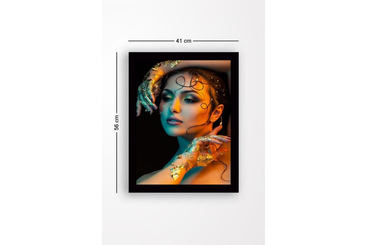 DEKORATIV INRAMAD MDF-MÅLNING 41x56 cm Flerfärgad - Inredning & dekor - Väggdekor - Ramar - Ram poster