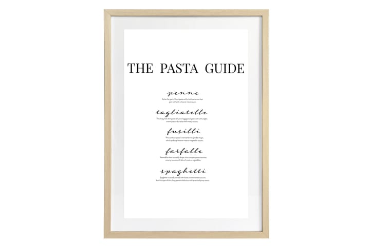 Tavla Deco 50X70 Cm Pasta Guide Natur