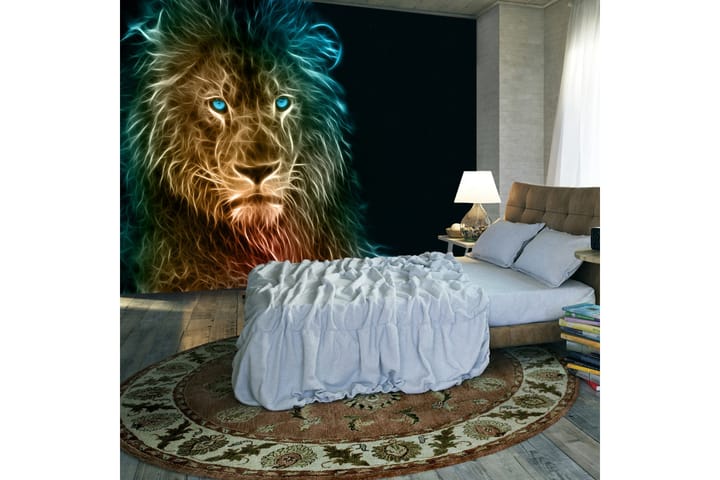 FOTOTAPET Abstract Lion 300x210 - Artgeist sp. z o. o. - Inredning & dekor - Väggdekor - Tapeter & tapettillbehör - Fototapeter