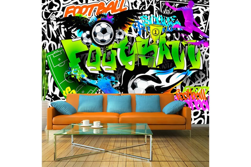 FOTOTAPET Football Graffiti 300x210