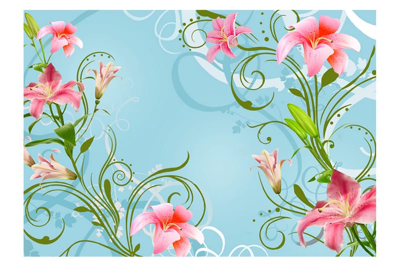 FOTOTAPET Subtle Beauty Of The Lilies II 300x210 - Artgeist sp. z o. o. - Inredning & dekor - Väggdekor - Tapeter & tapettillbehör - Fototapeter