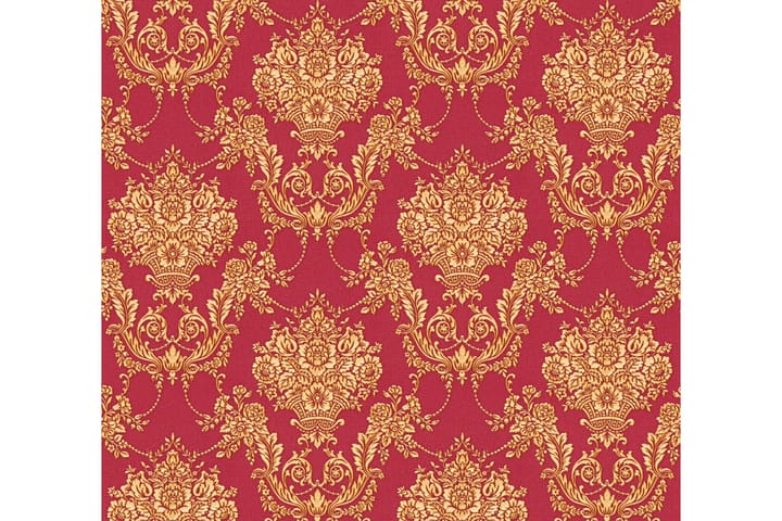 Barock Tapet Château Ovävd Röd Guld - AS Creation - Inredning & dekor - Väggdekor - Tapeter & tapettillbehör - Mönstrade tapeter