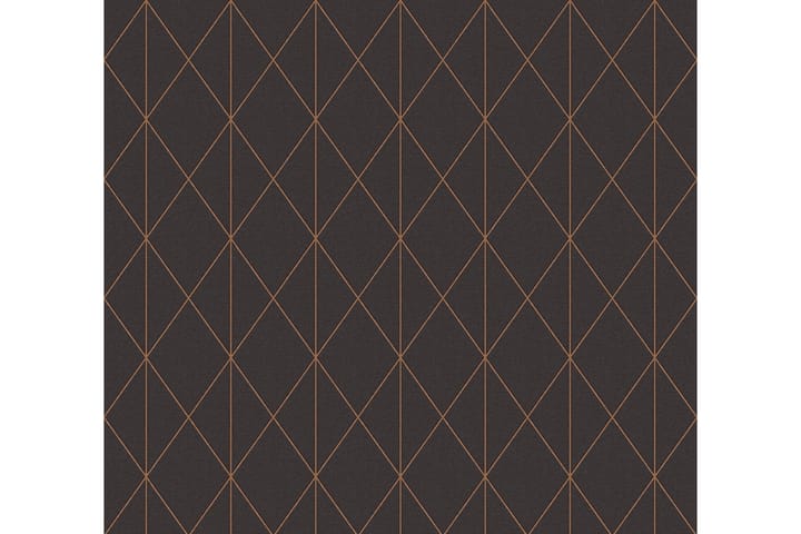 Geometric Tapet Svart & Vit Ovävd Svart - AS Creation - Inredning & dekor - Väggdekor - Tapeter & tapettillbehör - Mönstrade tapeter