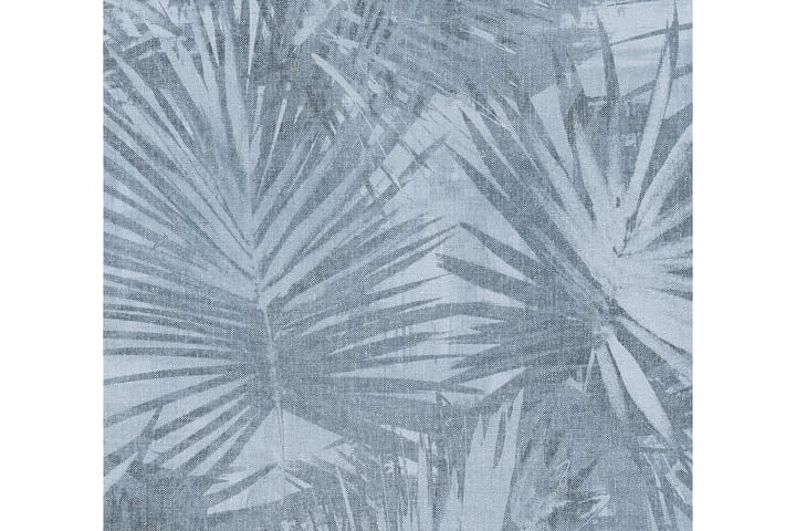 Palm tree Tapet Hygge Ovävd Blå Grå
