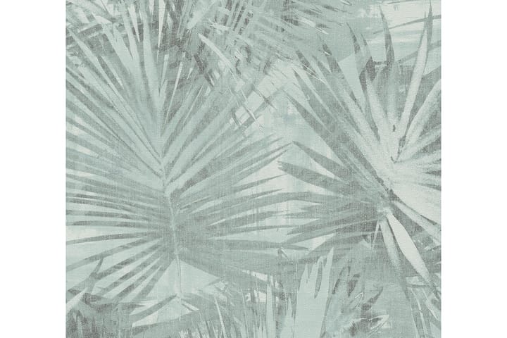 Palm tree Tapet Hygge Ovävd Blå Grön - AS Creation - Inredning & dekor - Väggdekor - Tapeter & tapettillbehör - Mönstrade tapeter