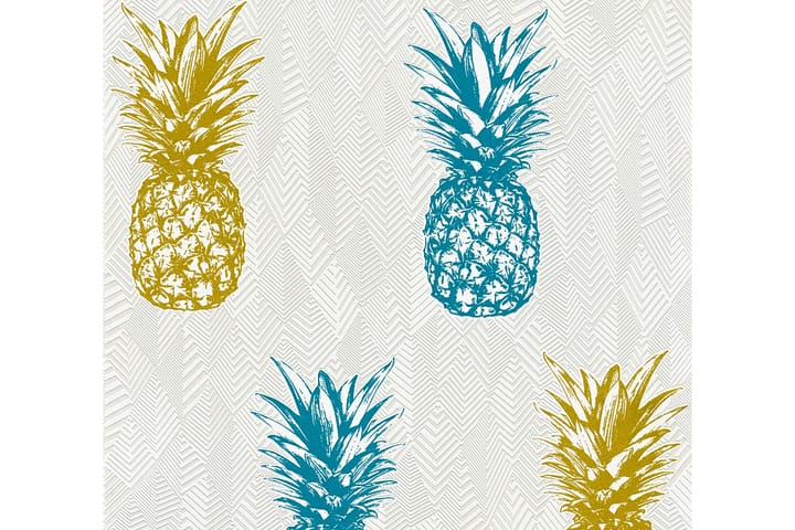 Pineapple Tapet Club Tropicana Ovävd