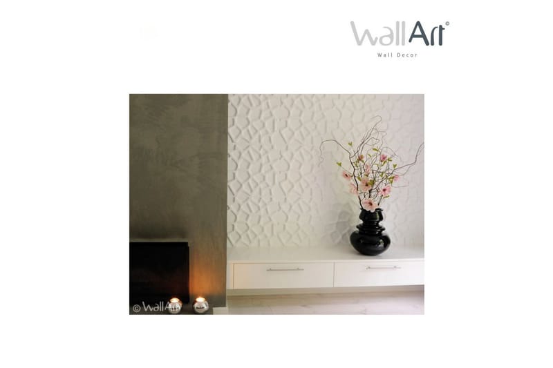 WallArt Väggpanel 3D Gaps 12 st GA-WA01 - Vit - Inredning & dekor - Väggdekor - Väggpanel