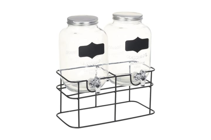 Glasbehållare 2 st med stativ 2 x 4 L - Kök & hushåll - Matlagning & bakning - Köksredskap & kökstillbehör - Övriga köksredskap