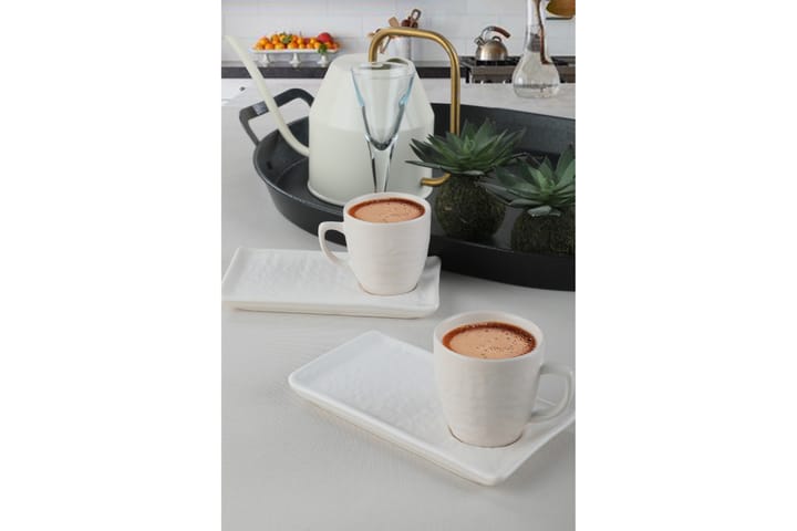 KAFFESERVIS 4-pack Vit - Kök & hushåll - Servering & dukning - Koppar & muggar - Kaffekoppar & kaffemuggar