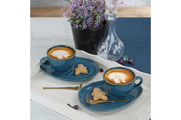 Khalidur Kaffekopp 4-delar Blå - Kök & hushåll - Servering & dukning - Koppar & muggar - Kaffekoppar & kaffemuggar