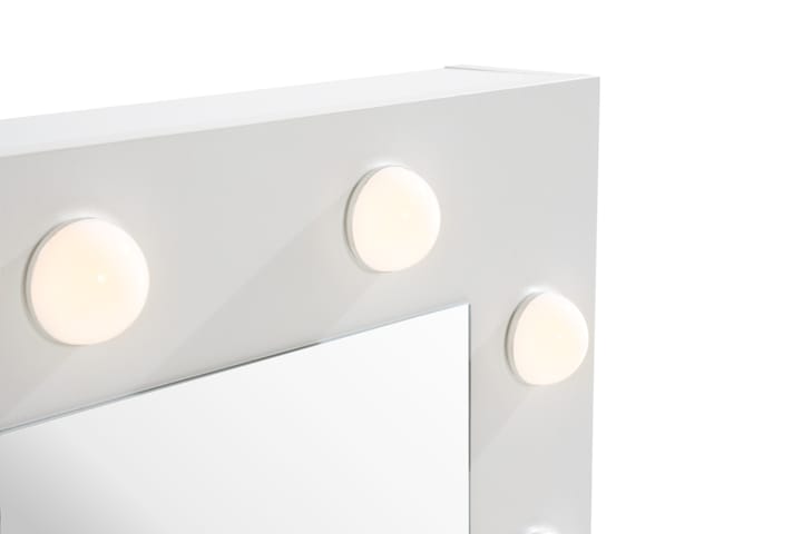 KUNGSHAMN Sminkbord 80 cm med LED-Belysning Vit - Möbler - Bord - Sminkbord
