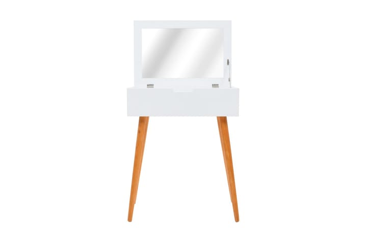 Sminkbord med spegel MDF 60x40x75 cm - Vit - Möbler - Bord - Sminkbord