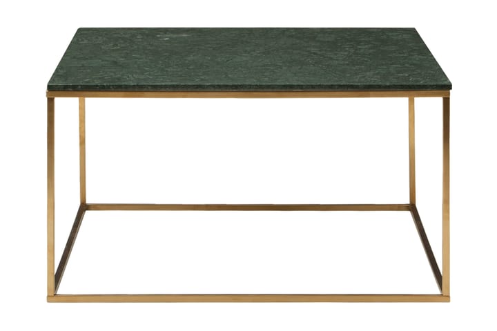 ANGLET Soffbord 90 cm Marmor Grön/Mässing - Möbler - Bord