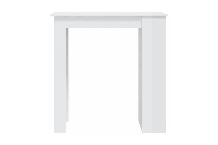 Barbord med hyllor vit högglans 102x50x103,5 cm spånskiva - Vit - Möbler - Matplats - Barmöbler - Barbord