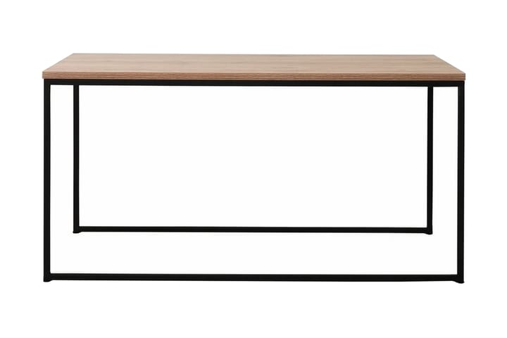 BEYKE Satsbord 100 cm 2 Bord Valnötsbrun/Svart - Möbler - Vardagsrum - Soffbord & vardagsrumsbord - Satsbord
