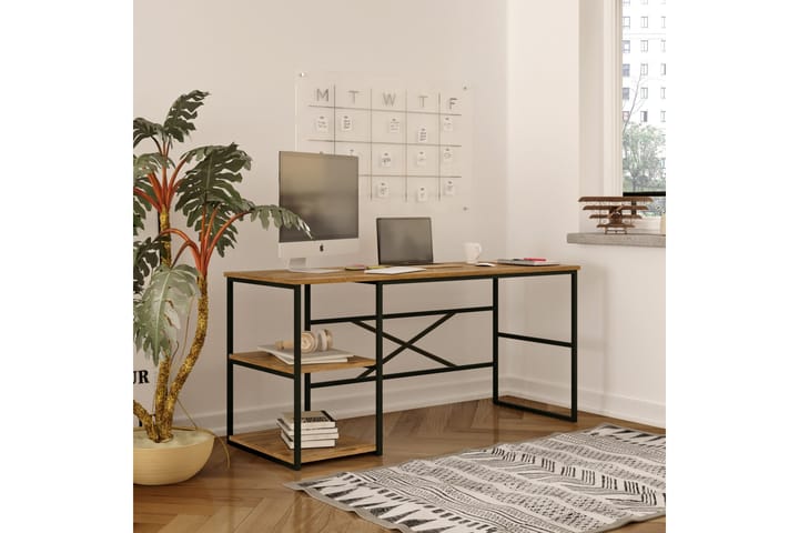 BOSWIJK Skrivbord 160x75x160 cm Grön - Möbler - Bord