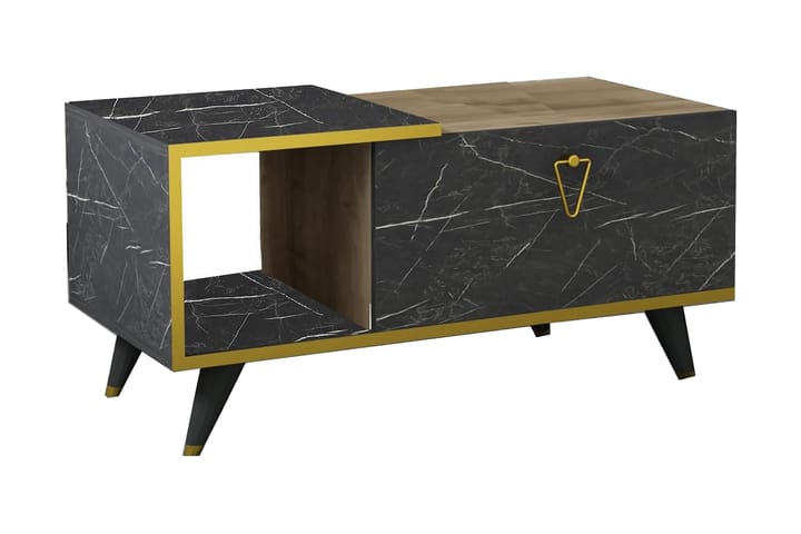 CONA Soffbord 90 cm Valnöt - Möbler - Vardagsrum - Soffbord & vardagsrumsbord - Marmorbord