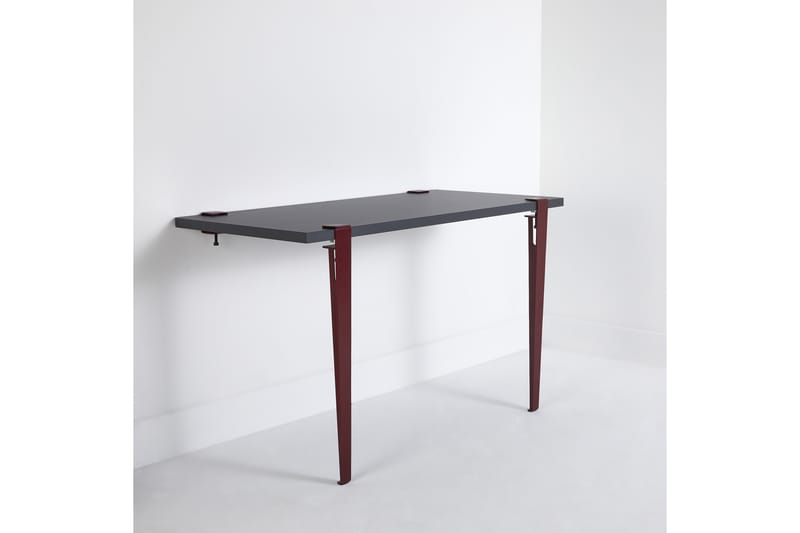 CUARIUS Skrivbord 120x60 cm Svart/Röd