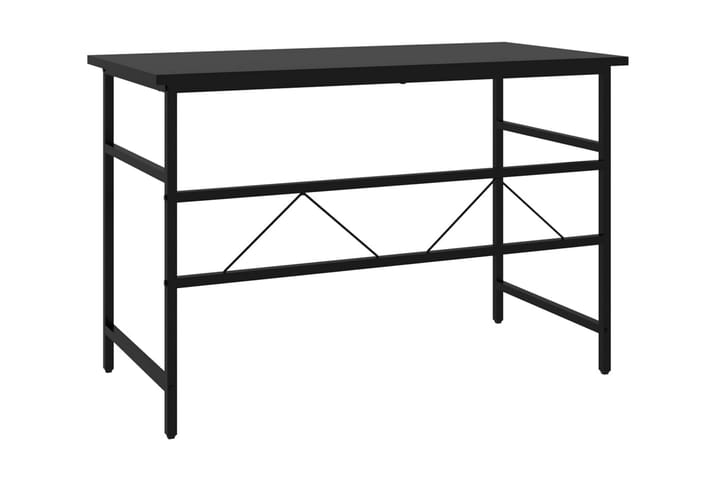 Datorbord svart 105x55x72 cm MDF och metall - Svart - Möbler - Bord