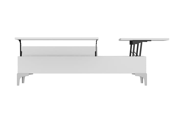 DELINDA Soffbord 121 cm Höj-och Sänkbart med Förvaring Låda - Homemania - Förvaring - Hyllor - Bokhylla
