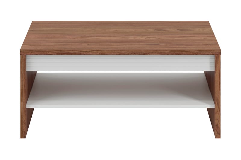 FLEAR Soffbord 49 cm Valnötsbrun/Vit - Möbler - Bord
