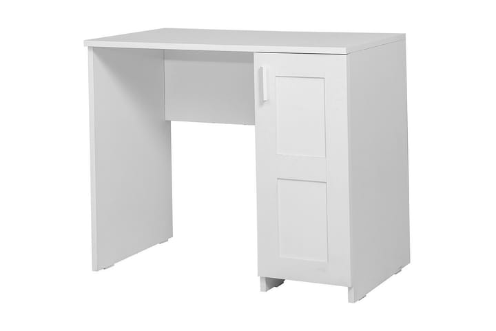KARMANE Skrivbord 90 cm med Förvaring Skåp Vit - Möbler - Hemmakontor - Skrivbord