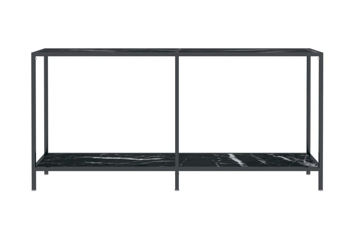 Konsolbord svart 160x35x75,5 cm härdat glas - Svart - Möbler - Bord