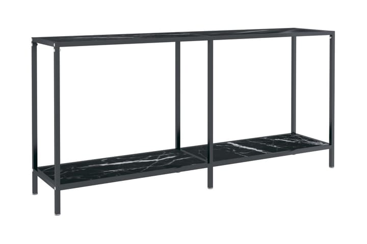 Konsolbord svart 160x35x75,5 cm härdat glas - Svart - Möbler - Bord