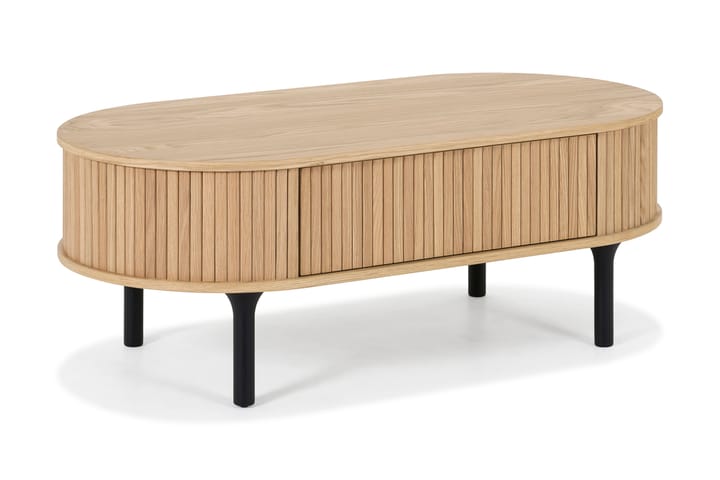 LENOIR Soffbord 118 cm Ovalt m Förvaring Låda - Möbler - Bord