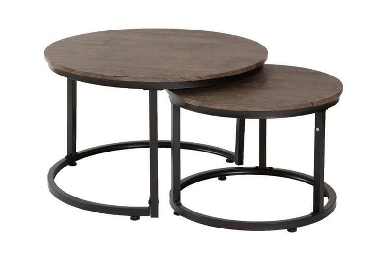 METOXEN Satsbord 76 cm Brun - Möbler - Vardagsrum - Soffbord & vardagsrumsbord - Soffbord