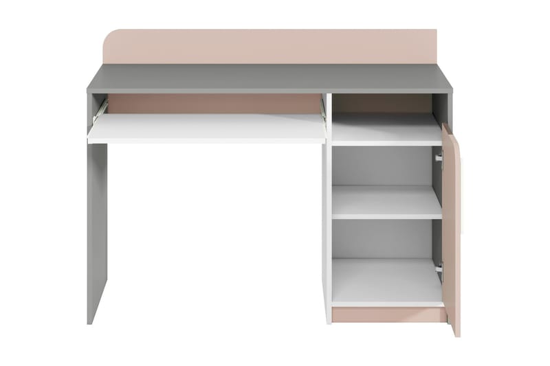PEWDI Skrivbord 91 cm Grå/Puderrosa/Vit - Möbler - Bord