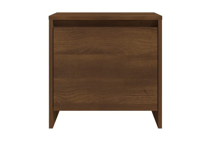 Sängbord 2 st brun ek 45x34x44,5 cm spånskiva