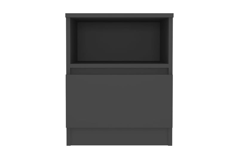 Sängbord 2 st grå 40x40x50cm spånskiva - Grå - Möbler - Bord