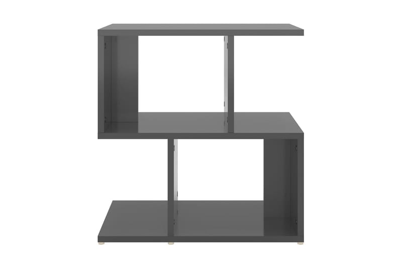 Sängbord 2 st grå högglans 50x30x51,5 cm spånskiva - Grå - Möbler - Sovrum - Sängbord
