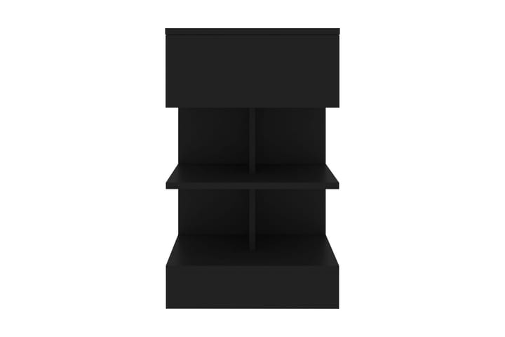 Sängbord 2 st svart 40x35x65 cm