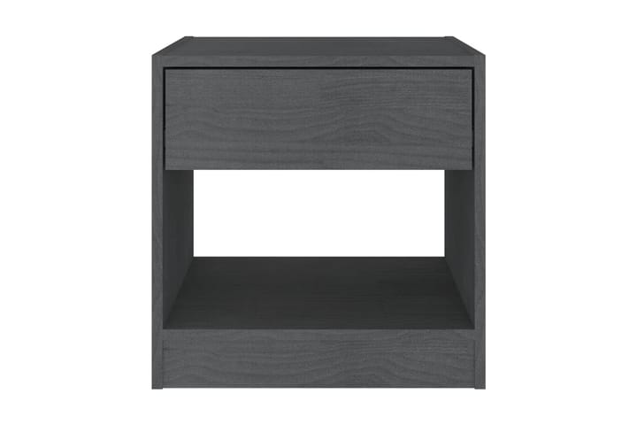 Sängbord 40x31x40 cm massiv furu grå - Grå - Möbler - Bord
