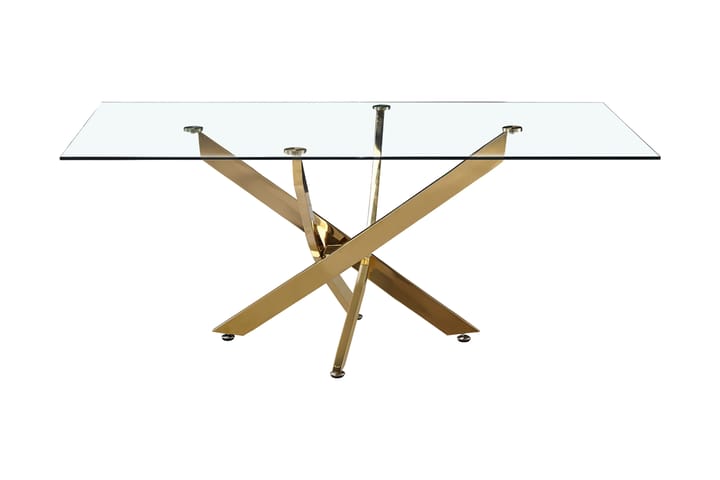 SARRILA Soffbord 135 cm Glass/Guld - Möbler - Tillbehör & accessoarer - Tillbehör stolar