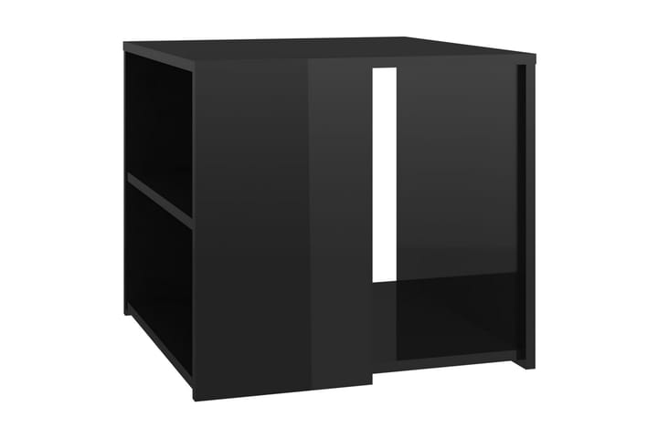 Sidobord svart högglans 50x50x45 cm spånskiva - Svart - Möbler - Vardagsrum - Soffbord & vardagsrumsbord - Brickbord