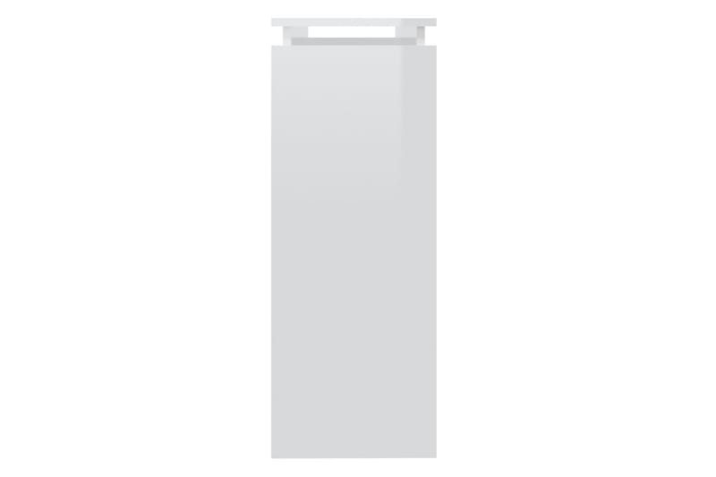 Sidobord vit högglans 102x30x80 cm spånskiva - Vit - Möbler - Bord
