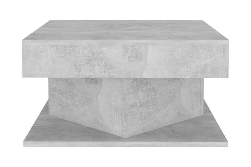 Soffbord betonggrå 57x57x30 cm spånskiva