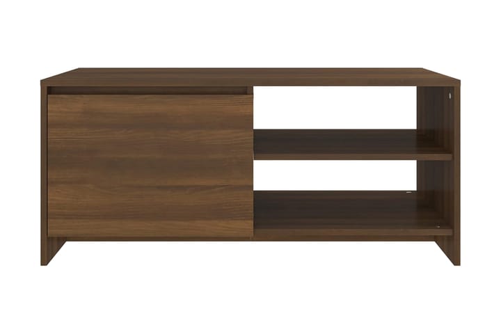 Soffbord brun ek 102x50x45 cm konstruerat trä